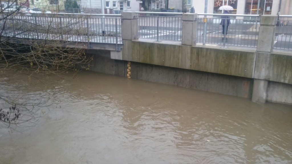 Pegelmessung im Bereich Marienbrücke