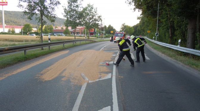 Getreide auf der Straße