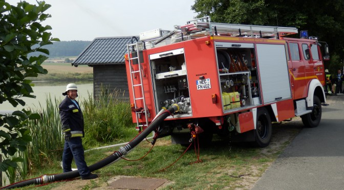 Löschwasserentnahme aus offenem Gewässer