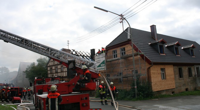 Dachstuhlbrand Herreth am 14.09.14