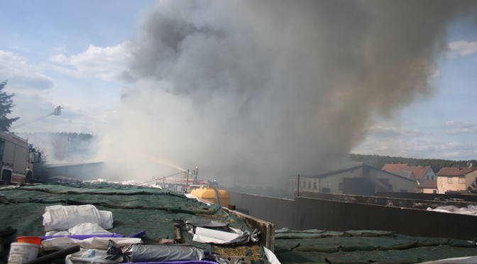 Brand in Trübenbach am 22.05.15