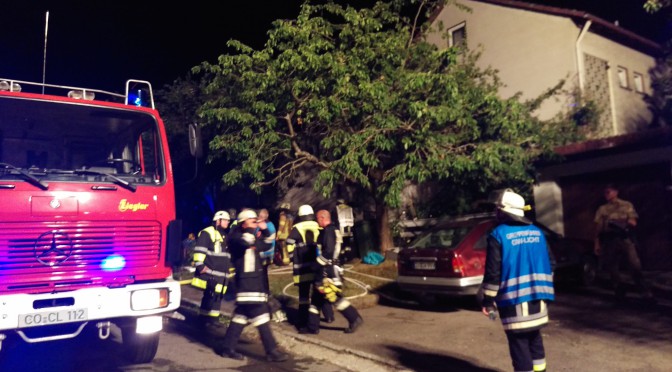 Wohnhausbrand in Grub am Forst