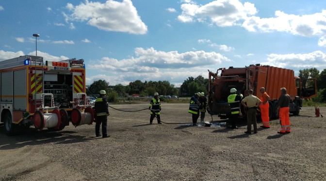 Brand Müllauto Austraße