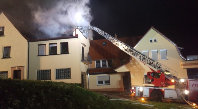 Brand eines Wohnhauses am 11.10.2015