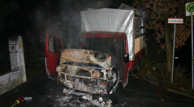 Brand Klein-Lkw