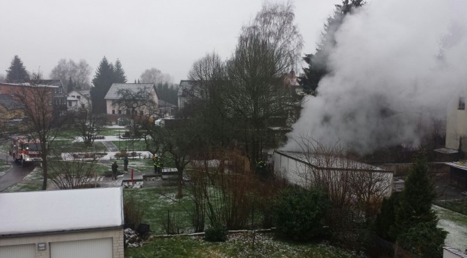 Gartenhüttenbrand am 01.01.2016