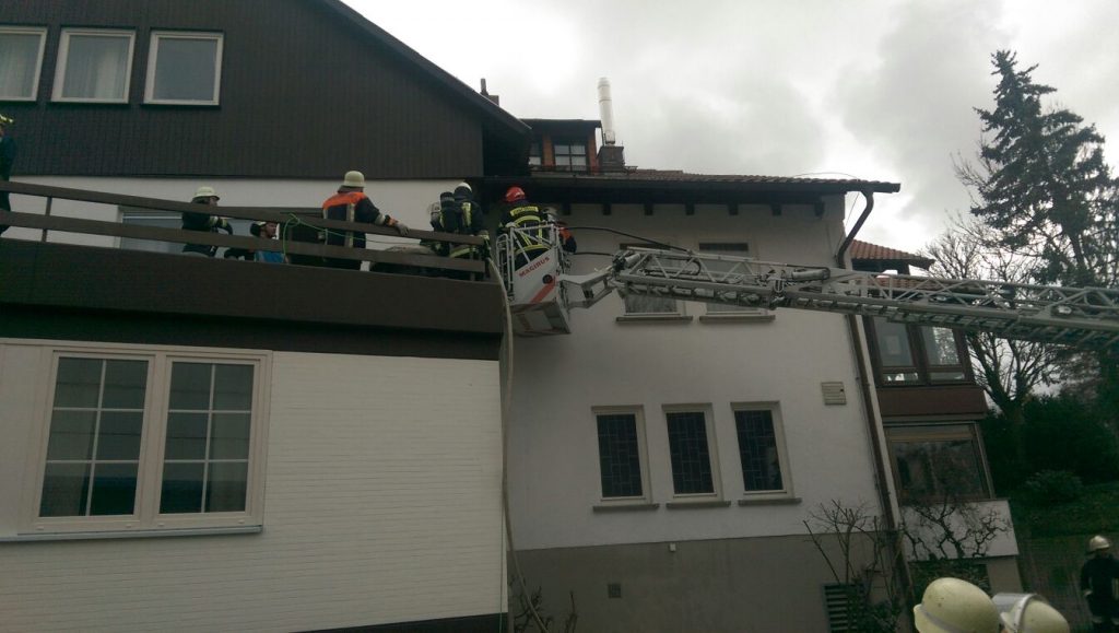 Gemeldeter Dachstuhlbrand Großheirath