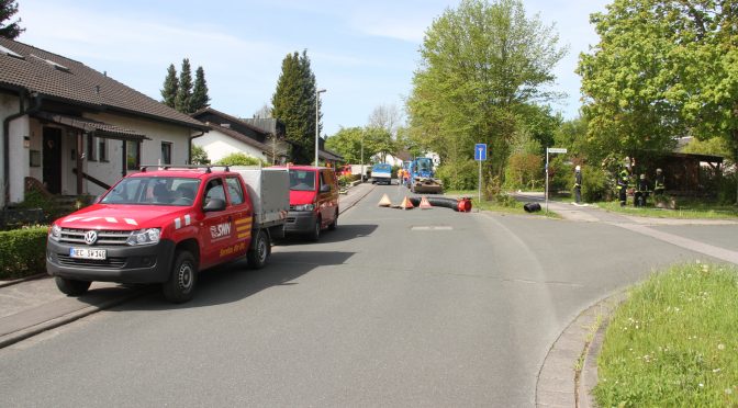 Gasaustritt im Bereich der Künßbergstraße