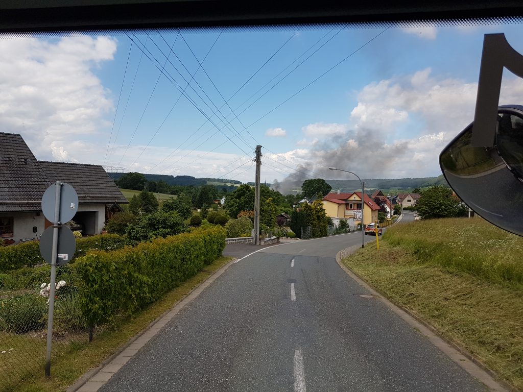 Brand mehrerer Scheunen in Effelder 16.06.17