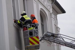 Personenrettung über die Drehleiter